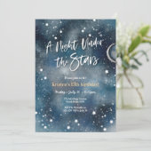 Nuit sous les étoiles Fête Invitation (Debout devant)