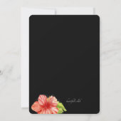 Nuit tropicale Hawaiian Luau Invitation (Dos)