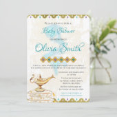 Nuits Arabes Baby shower marocain Invitation (Debout devant)