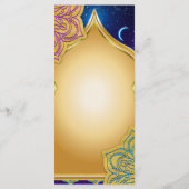 Nuits arabes de Blue Moon Glam Gold Violet Menu (Dos)