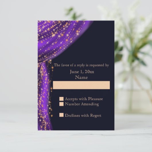 Nuits arabes Violet & Mariage d'or RSVP (Debout devant)