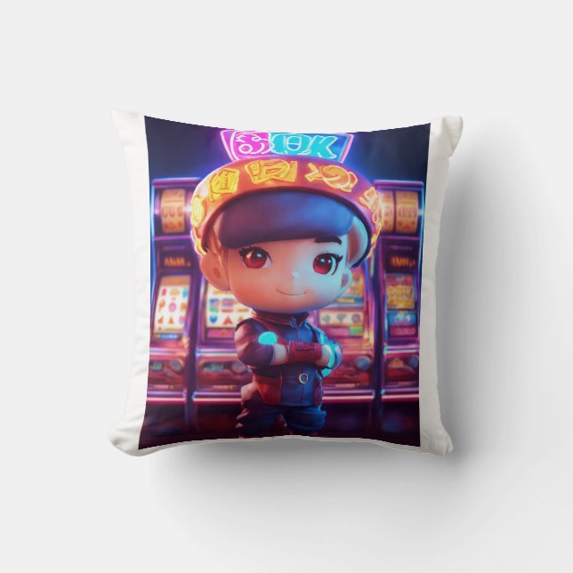 Nuits de rêve : Coussin fille mignonne (Recto)
