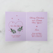 Nuits d'hiver Vintage Carte de Noël (Intérieur)