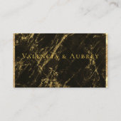 Nuits en Granite & Or Mariage en ligne Carte RSVP (Dos)