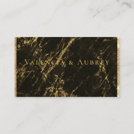 Nuits en Granite & Or Mariage en ligne Carte RSVP (Dos)