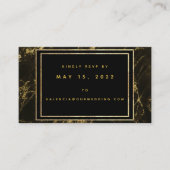 Nuits en Granite & Or Mariage en ligne Carte RSVP (Devant)