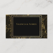 Nuits en Granite & Or Mariage en ligne Carte RSVP (Dos)