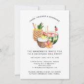 Nuits havanaises | Invitation de fête de jardin d' (Devant)