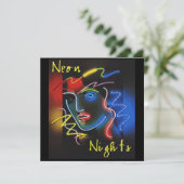 Nuits Neon Invitation (Debout devant)