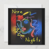 Nuits Neon Invitation (Devant)