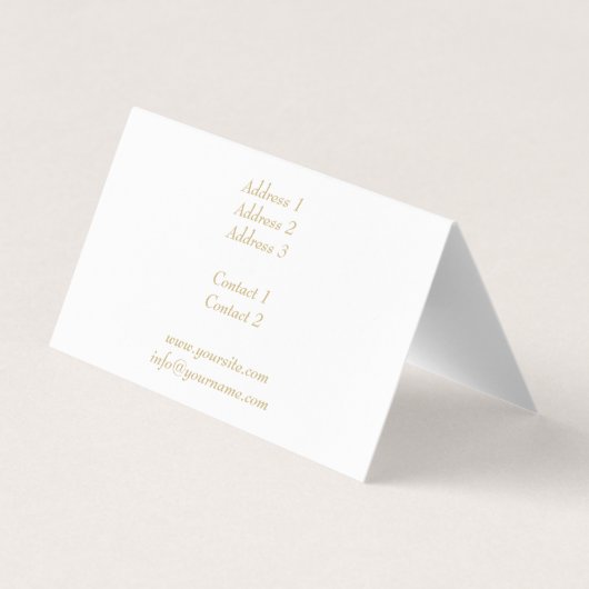 Nuits orientales - Carte de visite (Dos)