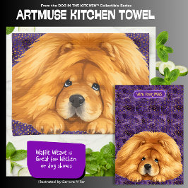 NUK- Red Chow - ArtMuse Kitchen Towels Theedoek