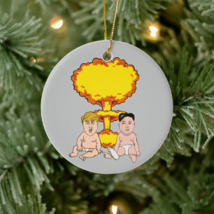 Nuke Baby's Anti Trump Keramisch Ornament