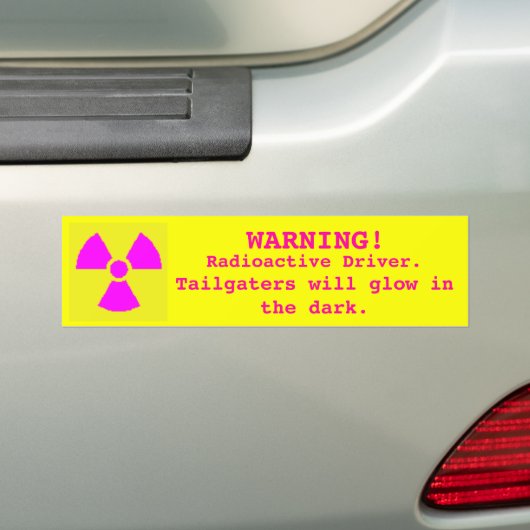 Nuke Driver Bumpersticker (Op auto)