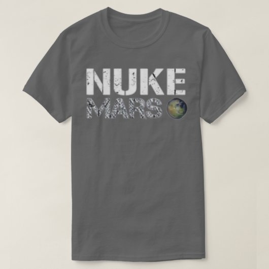 Nuke Mars - Elon Musk SpaceX Project Gift ideeën v T-shirt (Design voorkant)