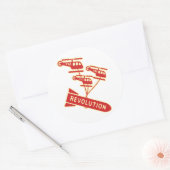 Nuke Revolution Ronde Sticker (Envelop)