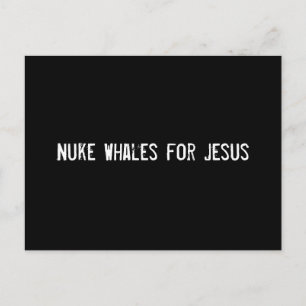 Nuke Whales voor Jezus Briefkaart