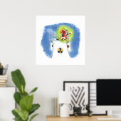 Nuked Santa Claus affiche mate (Bureau à domicile)