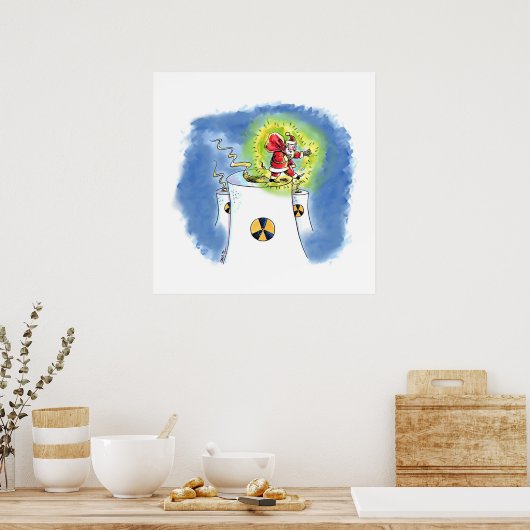 Nuked Santa Claus matte poster (Keuken)