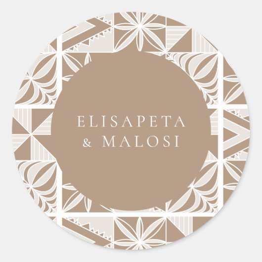 Nuku'alofa Ronde Sticker (Voorkant)