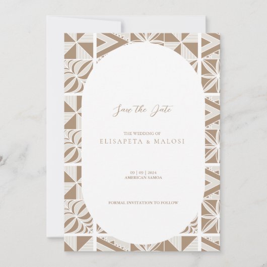 Nuku'alofa Save The Date (Voorkant)