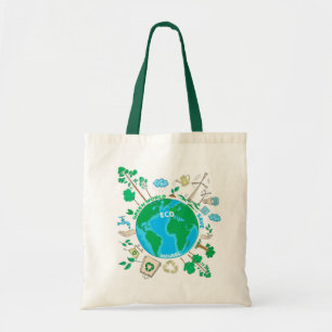 Nul afval   Milieuvriendelijke duurzaamheid Tote Bag