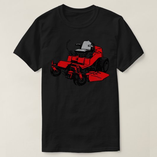 Nul-draai Riding Lawn Mower T-shirt (Design voorkant)