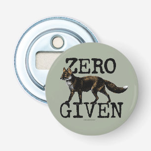 Nul (Fox) gegeven Button Flesopener