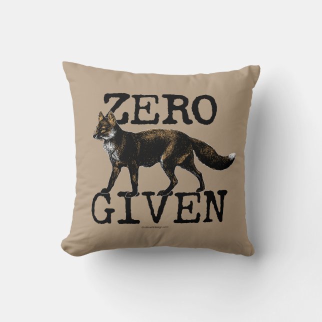 Nul (Fox) gegeven Kussen (Voorkant)