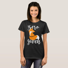 Nul Fox gegeven - T-Shirt (zwart)