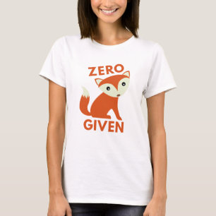 Nul Fox toegediend T-shirt