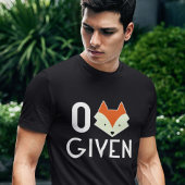 Nul Fox toegediend T-shirt
