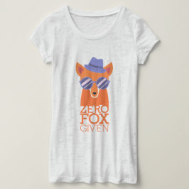 Nul Fox toegediend T-shirt