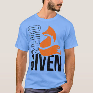 Nul Fox toegediend T-shirt