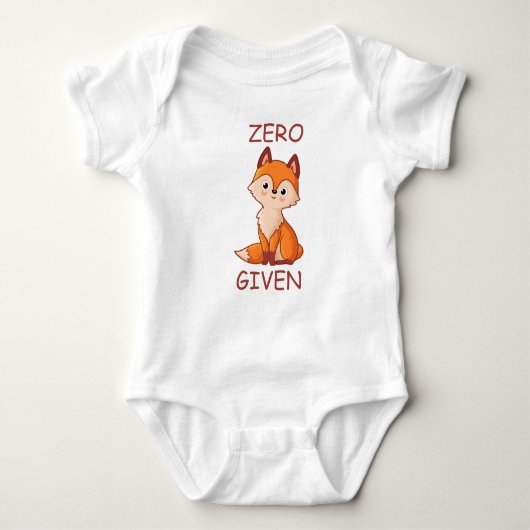 Nul gegeven Fox Romper (Voorkant)