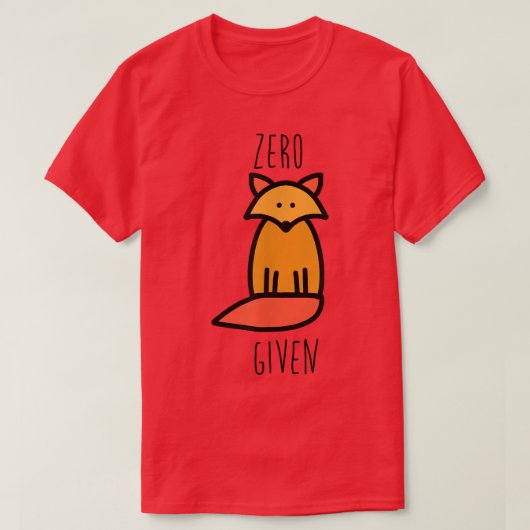 Nul gegeven t-shirt (Design voorkant)