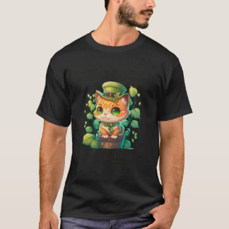 Nul Geluk Gegeven Cute Kat St Patricks Day Feestj T-shirt
