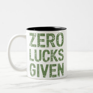 Nul geluk gegeven St. Paddy's Day grappige Patrick Tweekleurige Koffiemok