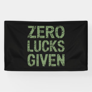 Nul geluk gegeven St Paddy's Day grappige Patricks Spandoek