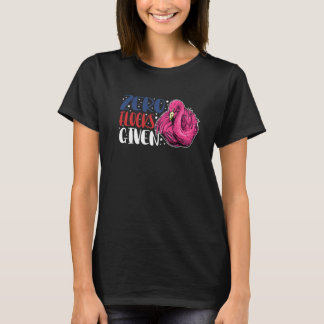 Nul kuddes gegeven Dier Flamingo voor mannen vro T-shirt