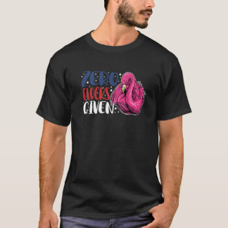 Nul kuddes gegeven Dier Flamingo voor mannen vro T-shirt