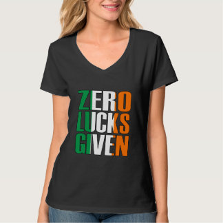 Nul Lucks gegeven, aanstootgevende St. Patricks Da T-shirt