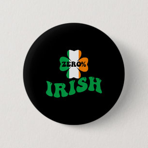Nul procent Ierse Shamrocks Jongens Meisjes St. Pa Ronde Button 5,7 Cm