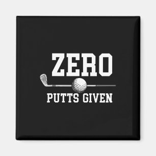 Nul putts gegeven golfer golfspeler grappen Funny  Magneet