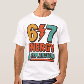 Nul verklaring attitude grafisch t-shirt