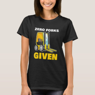 Nul vorken gegeven aan alle bouwvakker t-shirt