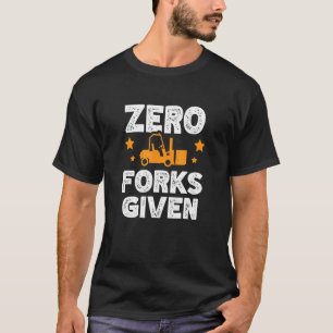 Nul vorken met pakhuiswerker Storeman Forklif T-shirt