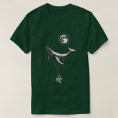 Nul Zacht Zee Whale Holding Astronaut Space Mo T-shirt (Design voorkant)