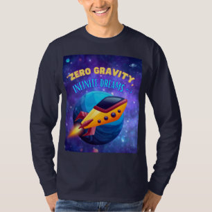Nul zwaartekracht oneindige dromen t-shirt