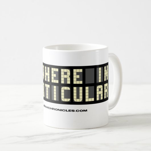 "Nulle part en particulier" tasse de café (Devant droit)